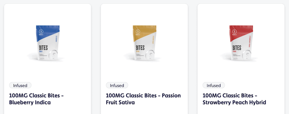 Product image for edibles displayed on Leaf Trade storefront