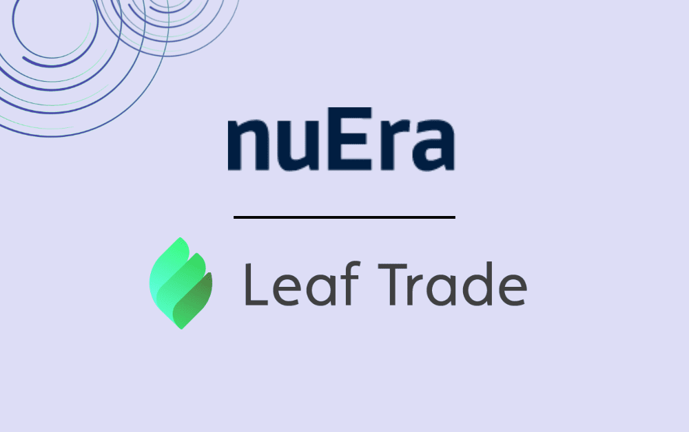 nuera and leaf trade logos